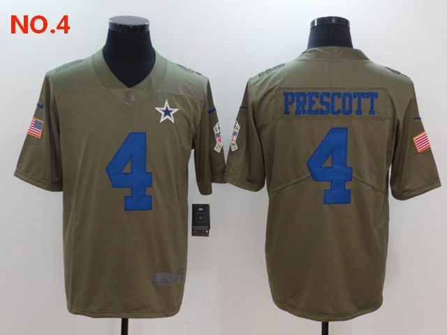 Men's Dallas Cowboys #4 Dak Prescott Jerseys NO.4;